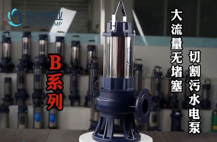 B series large flow non clogging mud sewage electric pump